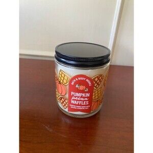 Bath and Body Works Pumpkin Pecan Waffles Candle 7 oz. BRAND NEW Fall Halloween